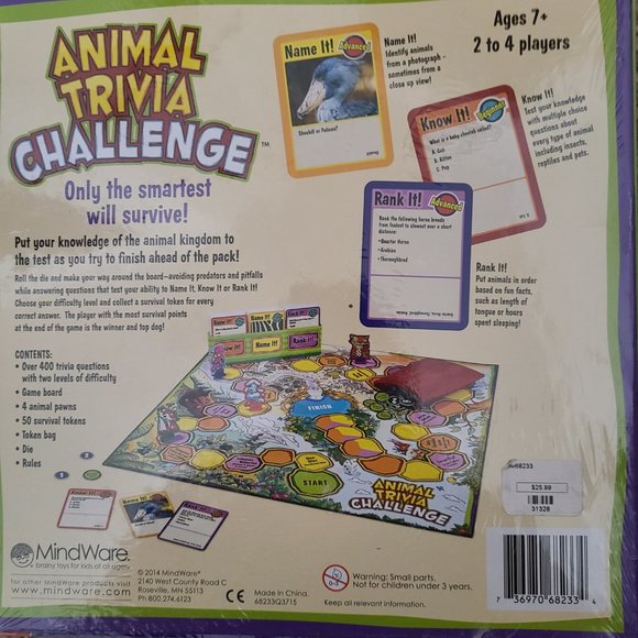 Animal Trivia Challenge Game - Picture 2 of 3